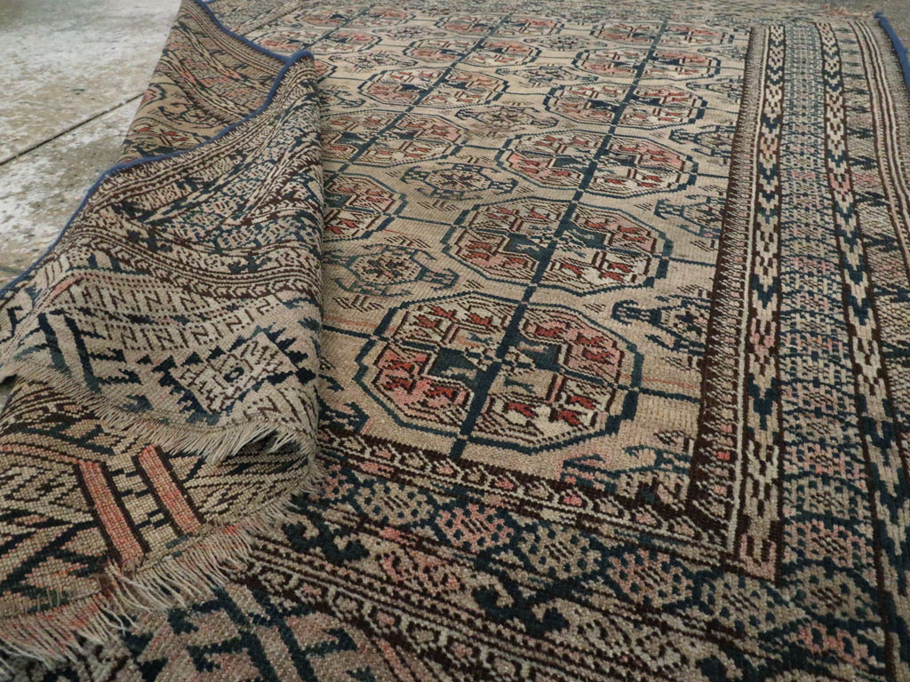 Antique Central Asian Tekke Rug, No.25852 - Staging