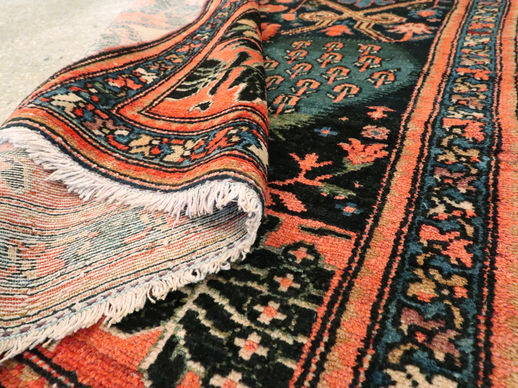 Antique Persian Malayer Pictorial Rug, No.25857 - Staging