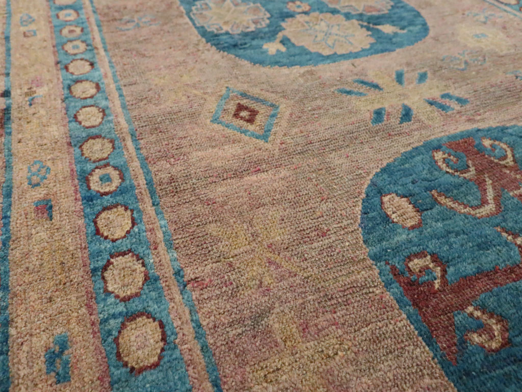 Antique East Turkestan Khotan Accent Rug, No.25862 - Staging