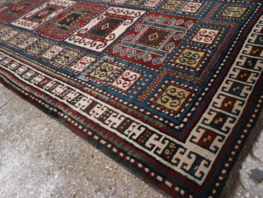 Antique Caucasian Kazak Rug, No.25877 - Staging