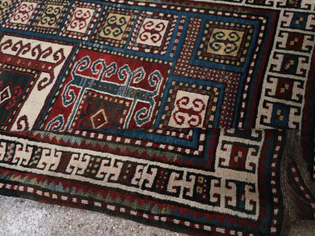 Antique Caucasian Kazak Rug, No.25877 - Staging
