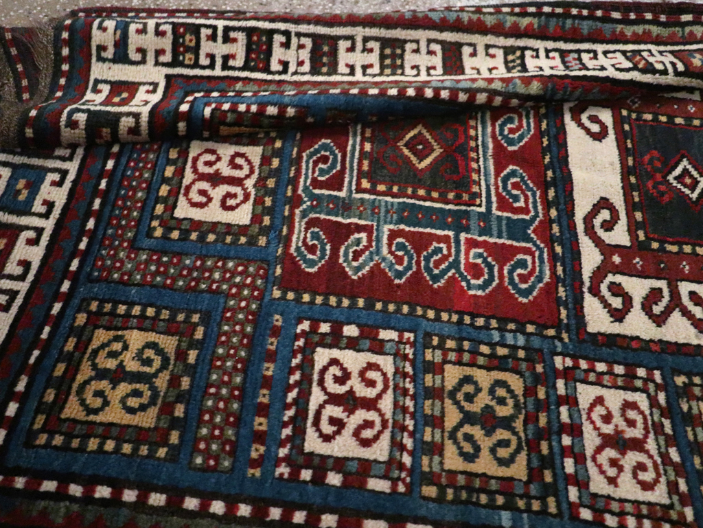Antique Caucasian Kazak Rug, No.25877 - Staging