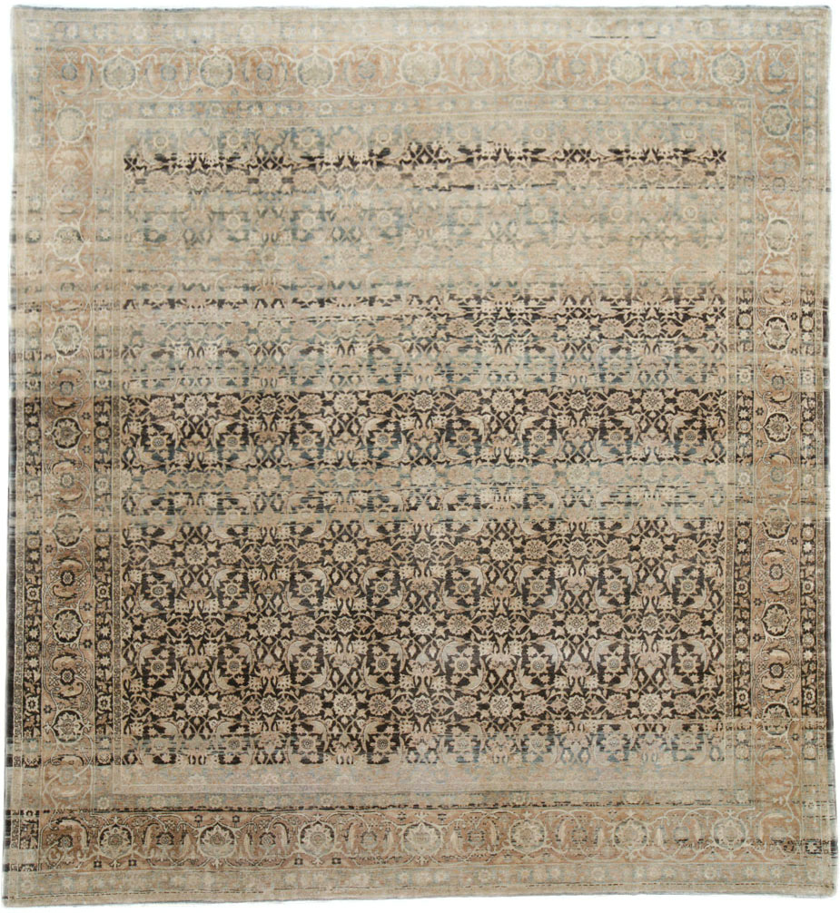 Antique Persian Lavar Kerman Carpet, No.25884 - Staging