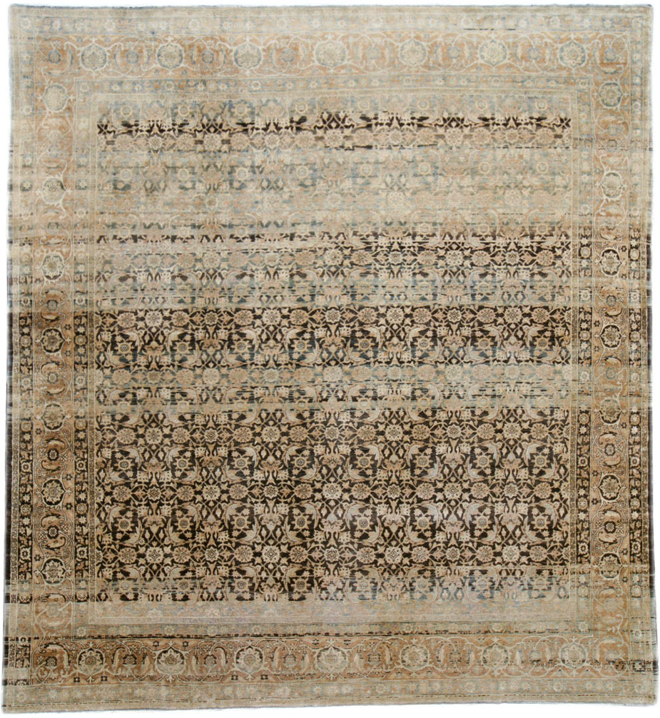 Antique Persian Lavar Kerman Carpet, No.25884 - Staging