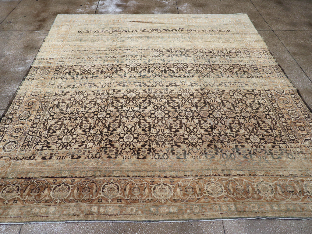 Antique Persian Lavar Kerman Carpet, No.25884 - Staging