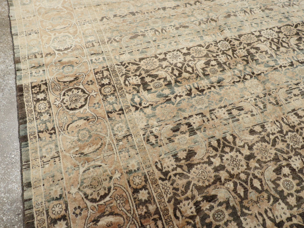 Antique Persian Lavar Kerman Carpet, No.25884 - Staging