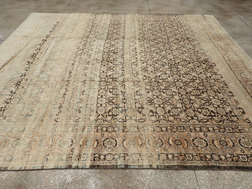 Antique Persian Lavar Kerman Carpet, No.25884 - Staging