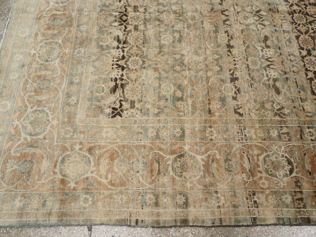 Antique Persian Lavar Kerman Carpet, No.25884 - Staging