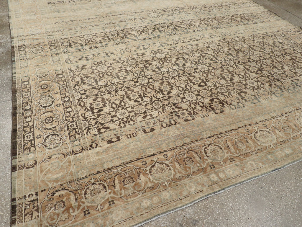 Antique Persian Lavar Kerman Carpet, No.25884 - Staging