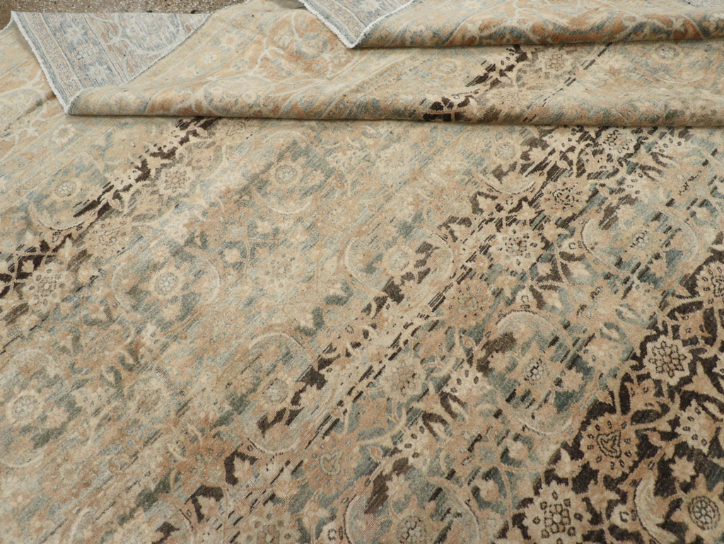 Antique Persian Lavar Kerman Carpet, No.25884 - Staging