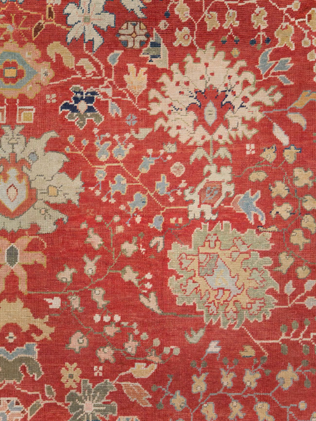 Antique Turkish Ghiordes Carpet, No.25885 - Staging