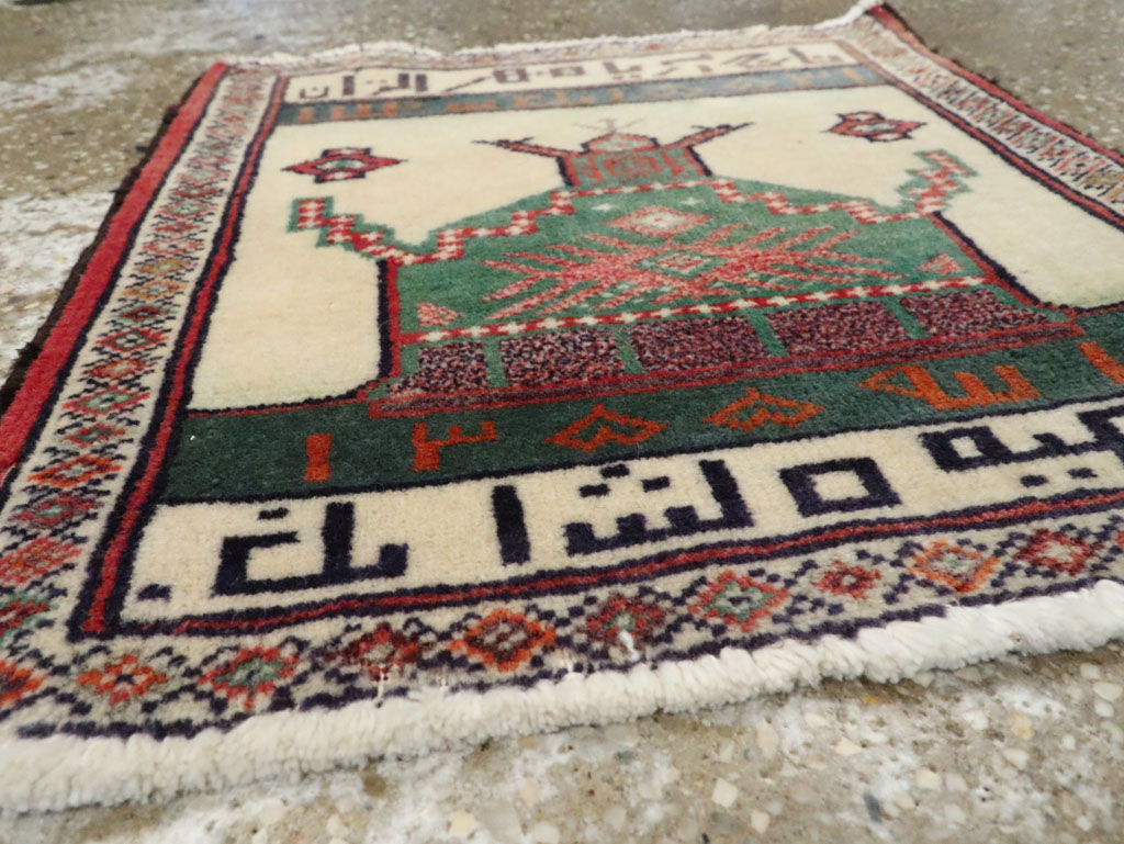 Vintage Persian Pictorial Baluch Rug, No.25888 - Staging