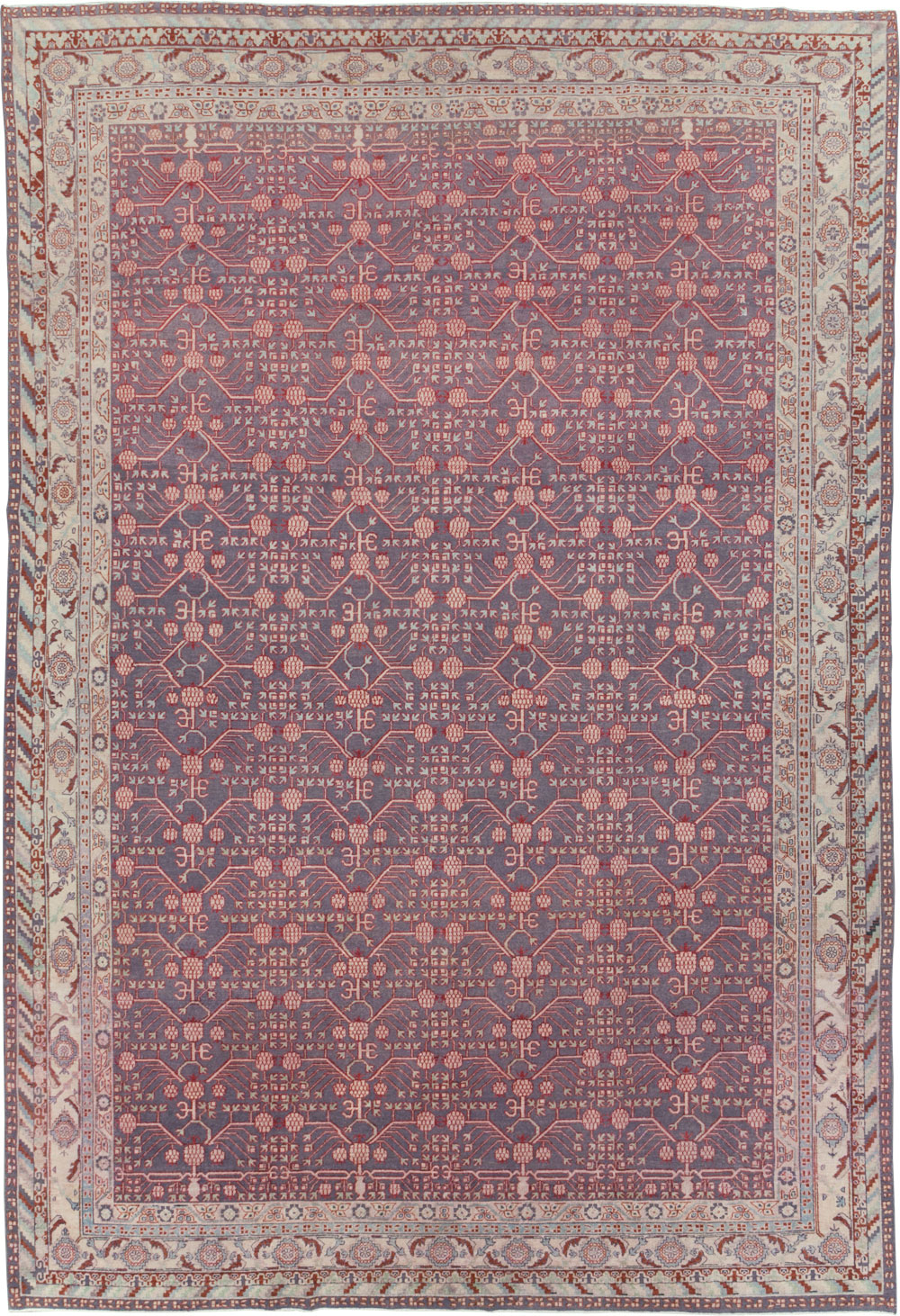 Antique Khotan Carpet, No.25889 - Staging