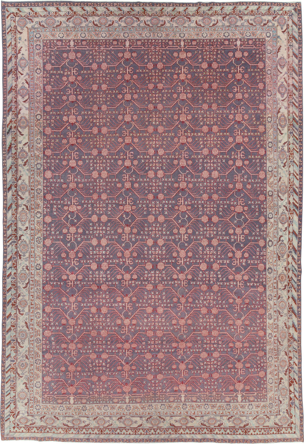 Antique Khotan Carpet, No.25889 - Staging