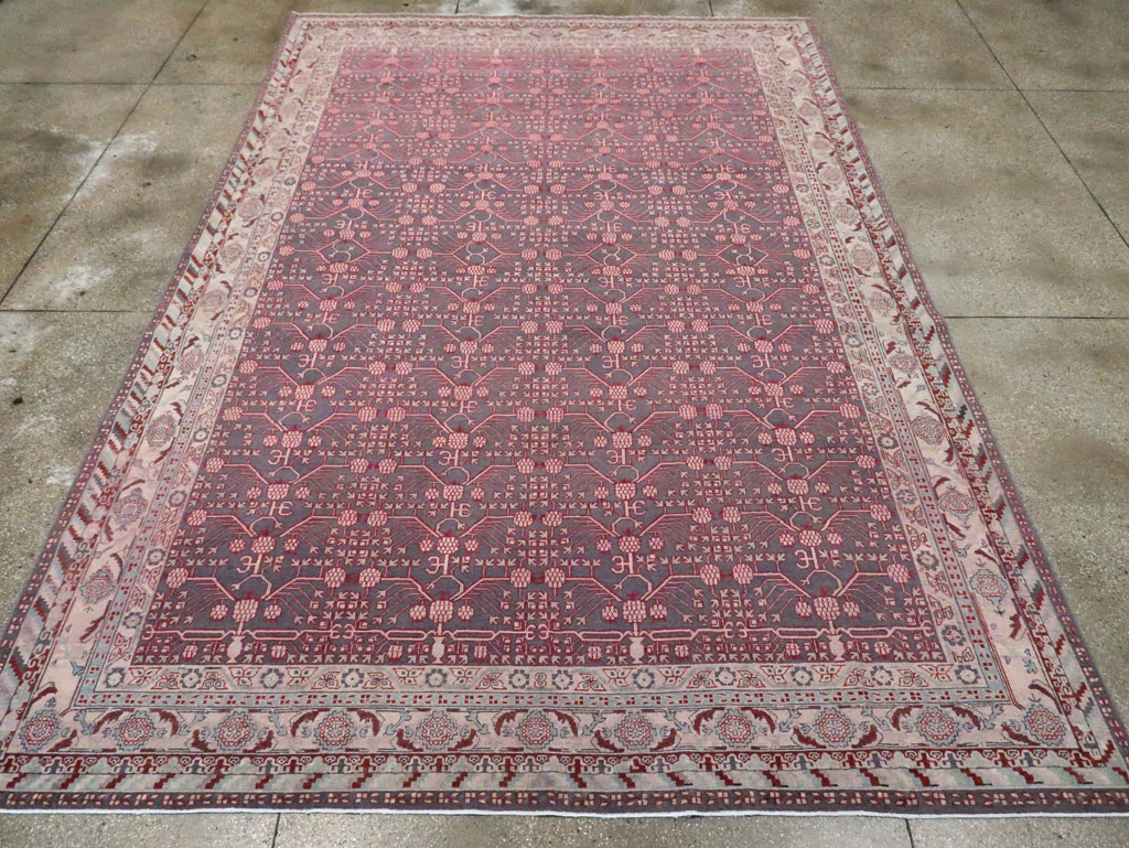 Antique Khotan Carpet, No.25889 - Staging