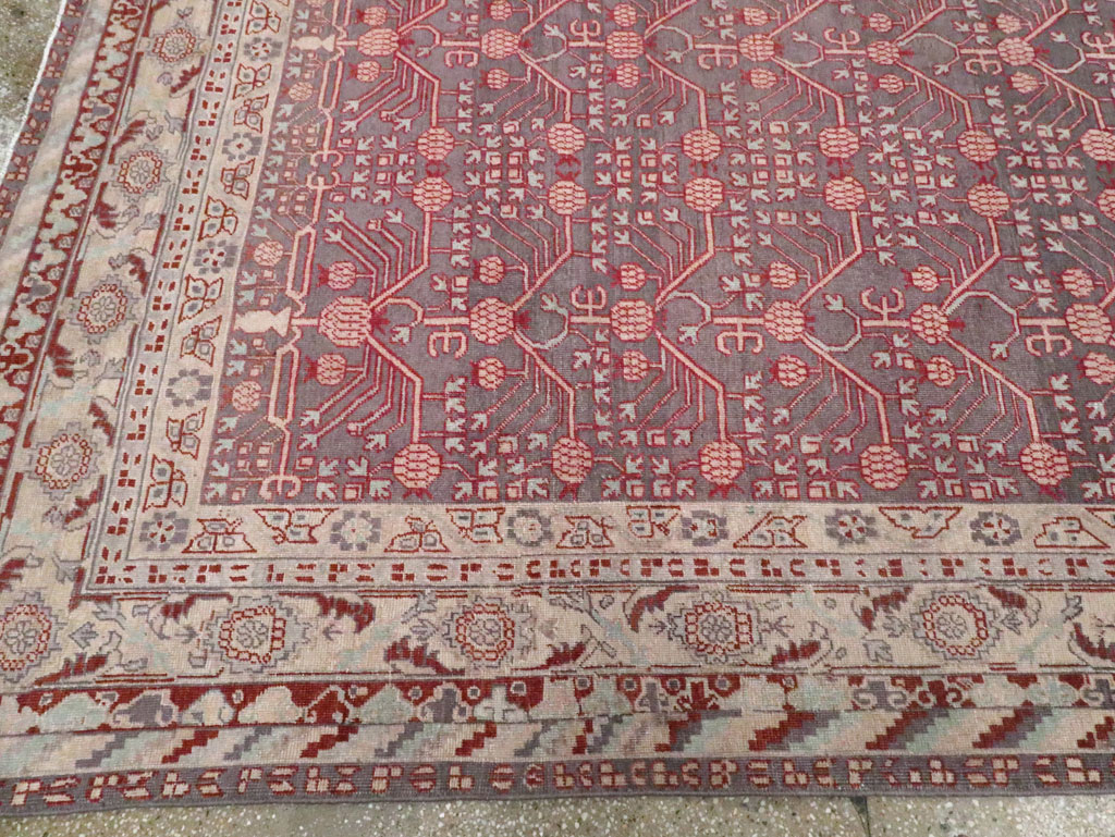 Antique Khotan Carpet, No.25889 - Staging