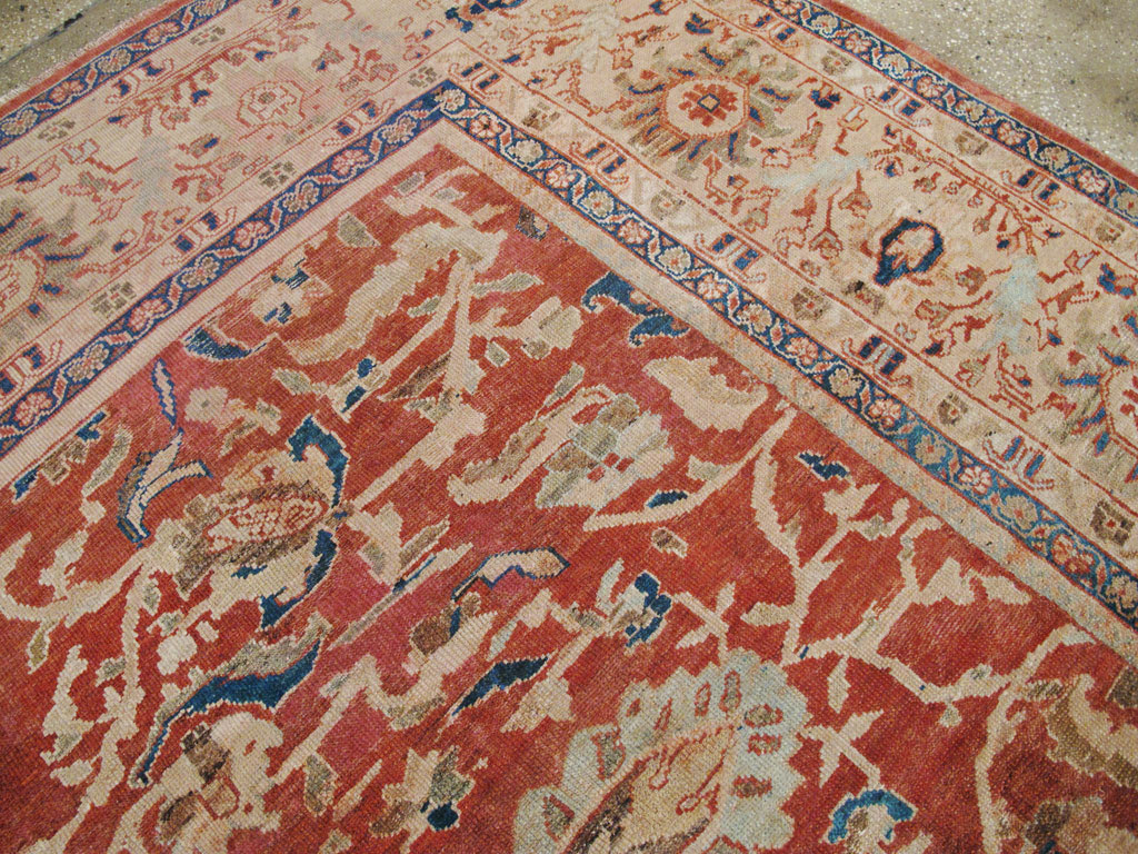 Antique Persian Mahal Large Carpet, No.25893 - Staging
