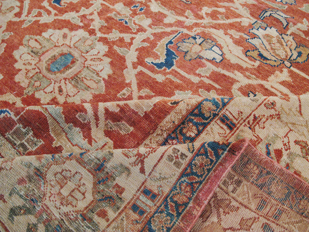 Antique Persian Mahal Large Carpet, No.25893 - Staging