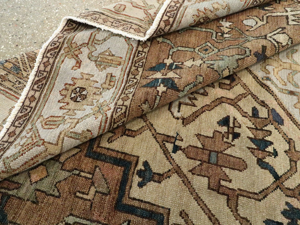 Antique Persian Heriz Carpet, No.25894 - Staging