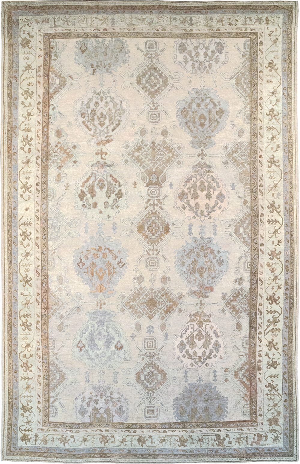 Antique Turkish Oushak Oversize Carpet, No.25900 - Staging