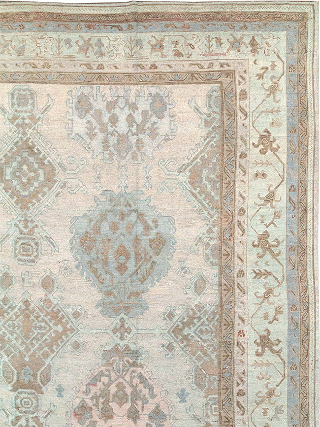 Antique Turkish Oushak Oversize Carpet, No.25900 - Staging