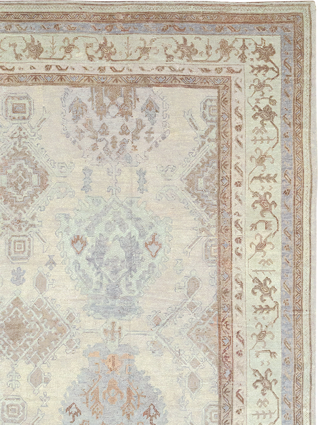 Antique Turkish Oushak Oversize Carpet, No.25900 - Staging