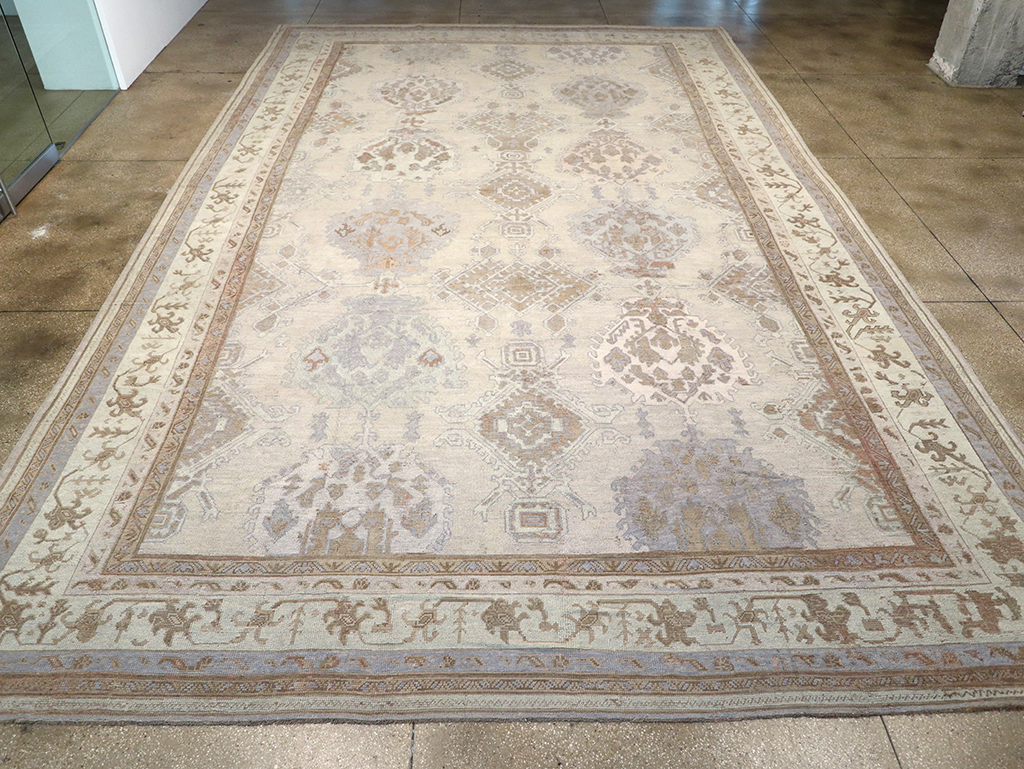 Antique Turkish Oushak Oversize Carpet, No.25900 - Staging