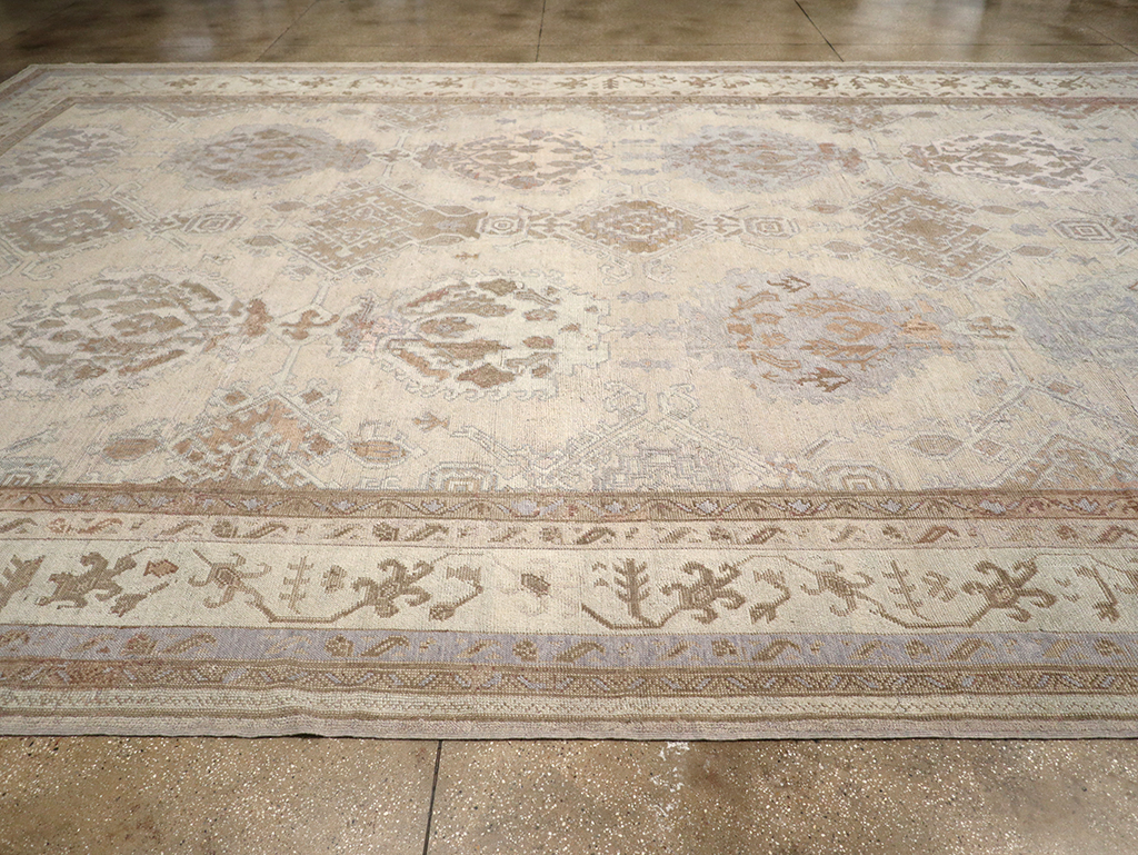 Antique Turkish Oushak Oversize Carpet, No.25900 - Staging