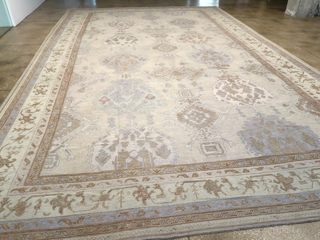 Antique Turkish Oushak Oversize Carpet, No.25900 - Staging