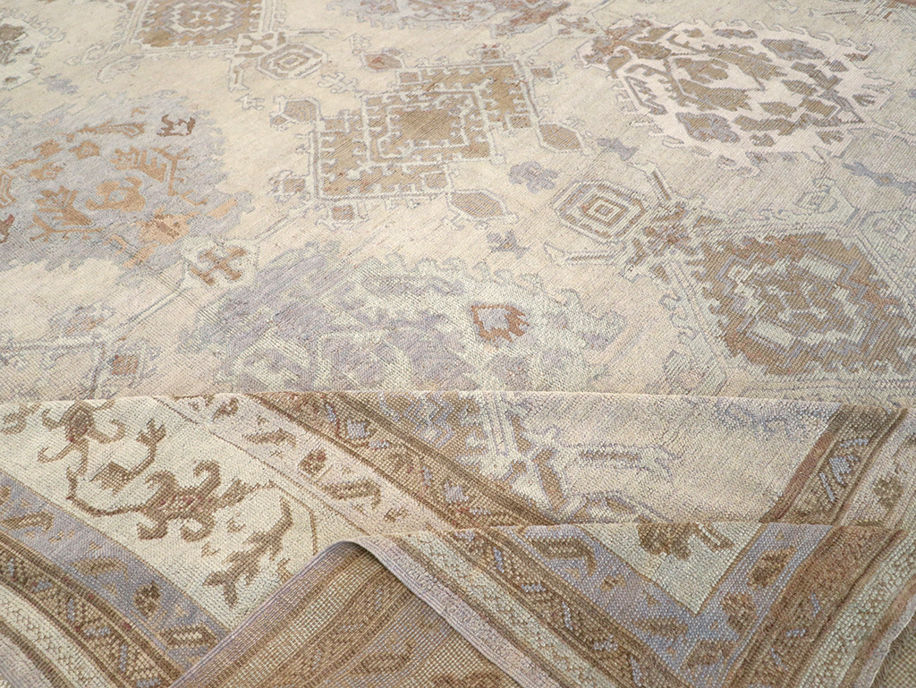 Antique Turkish Oushak Oversize Carpet, No.25900 - Staging