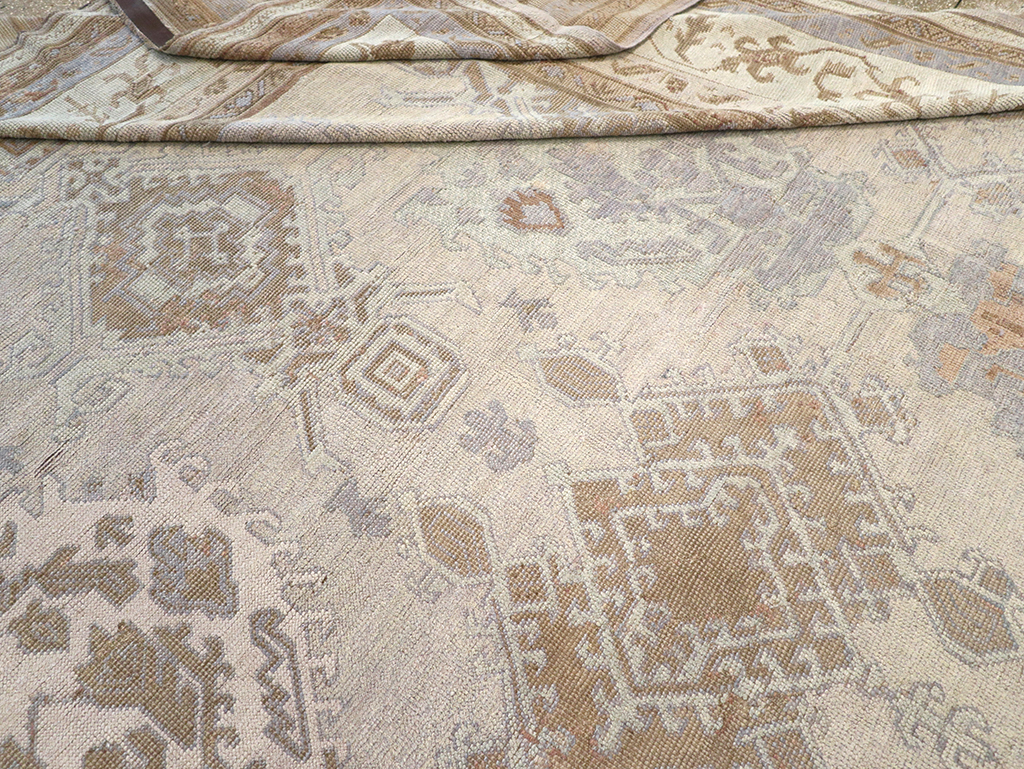Antique Turkish Oushak Oversize Carpet, No.25900 - Staging