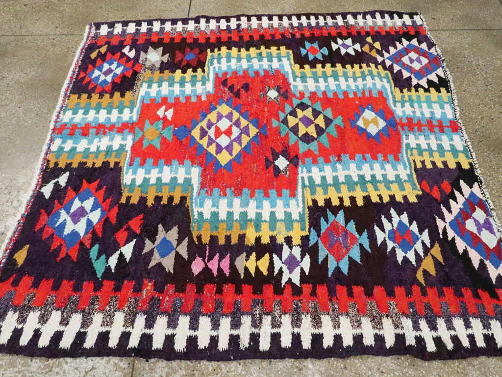 Vintage Persian Kilim, No.25906 - Staging