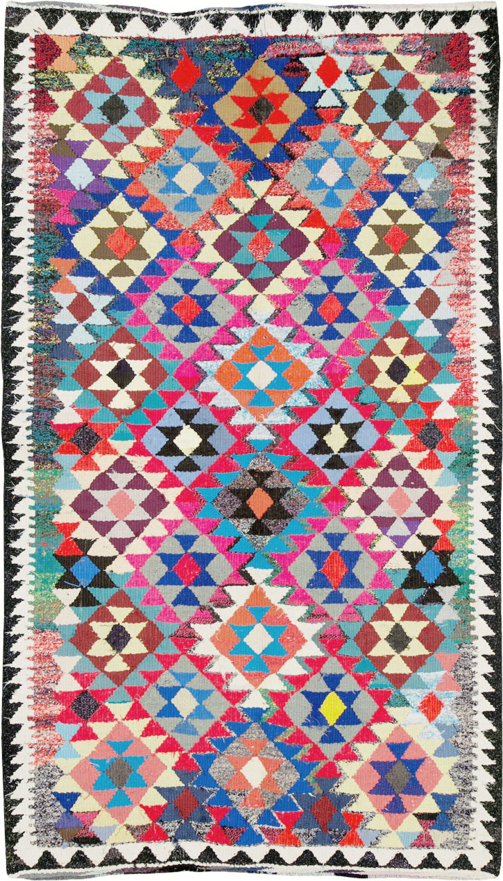 Vintage Persian Kilim, No.25907 - Staging