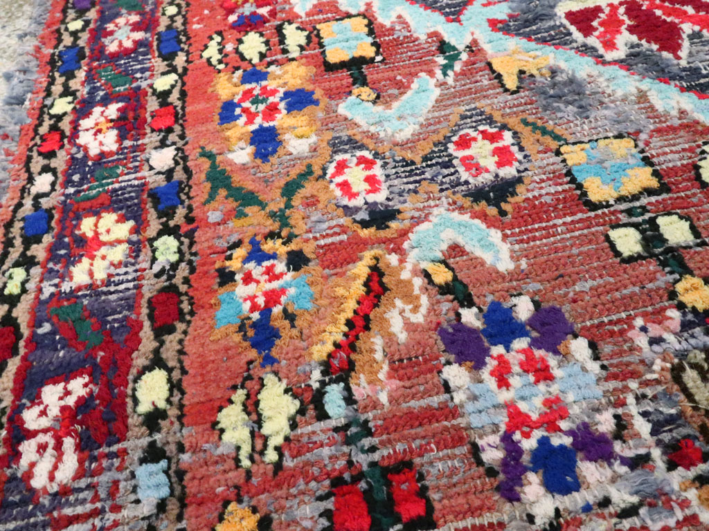 Vintage Persian Hamadan Rug, No.25913 - Staging
