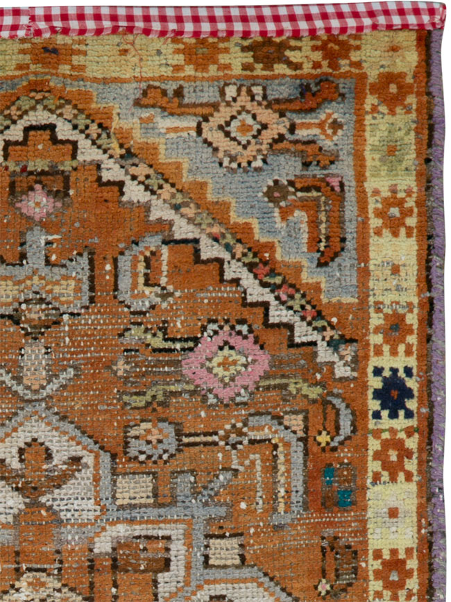 Vintage Persian Hamadan Rug, No.25914 - Staging