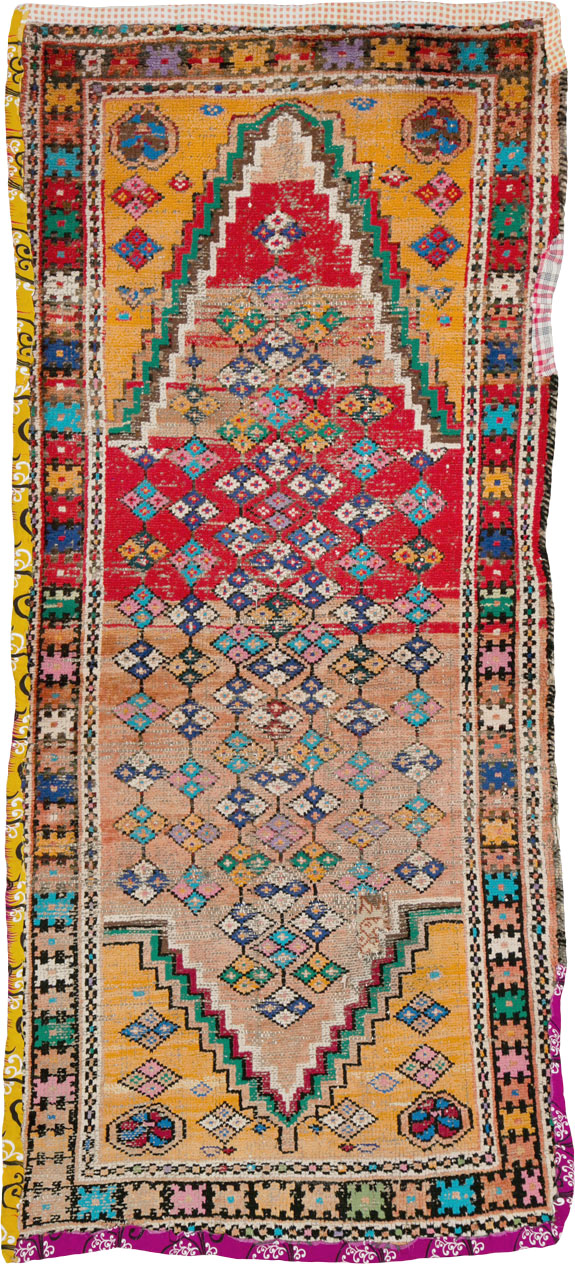 Vintage Persian Hamadan Rug, No.25921 - Staging