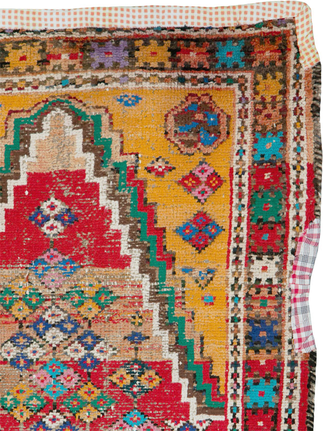 Vintage Persian Hamadan Rug, No.25921 - Staging