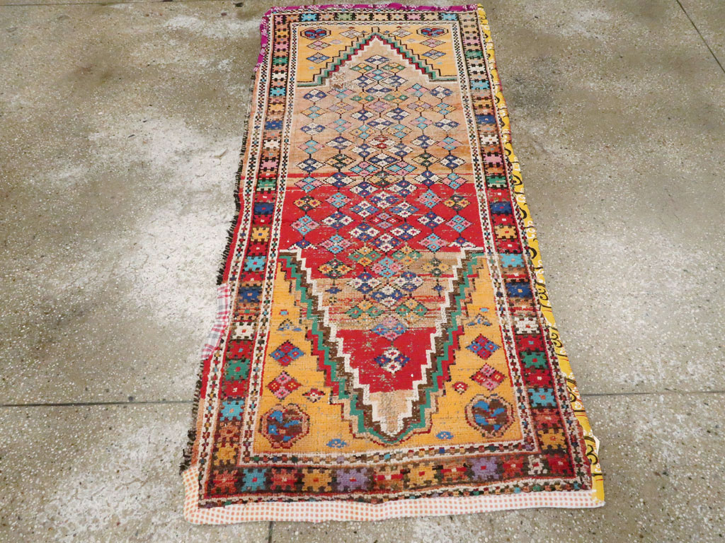 Vintage Persian Hamadan Rug, No.25921 - Staging