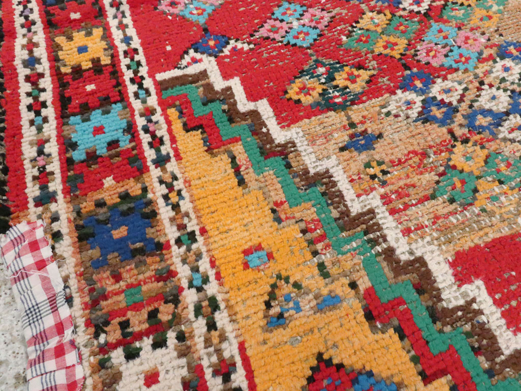 Vintage Persian Hamadan Rug, No.25921 - Staging