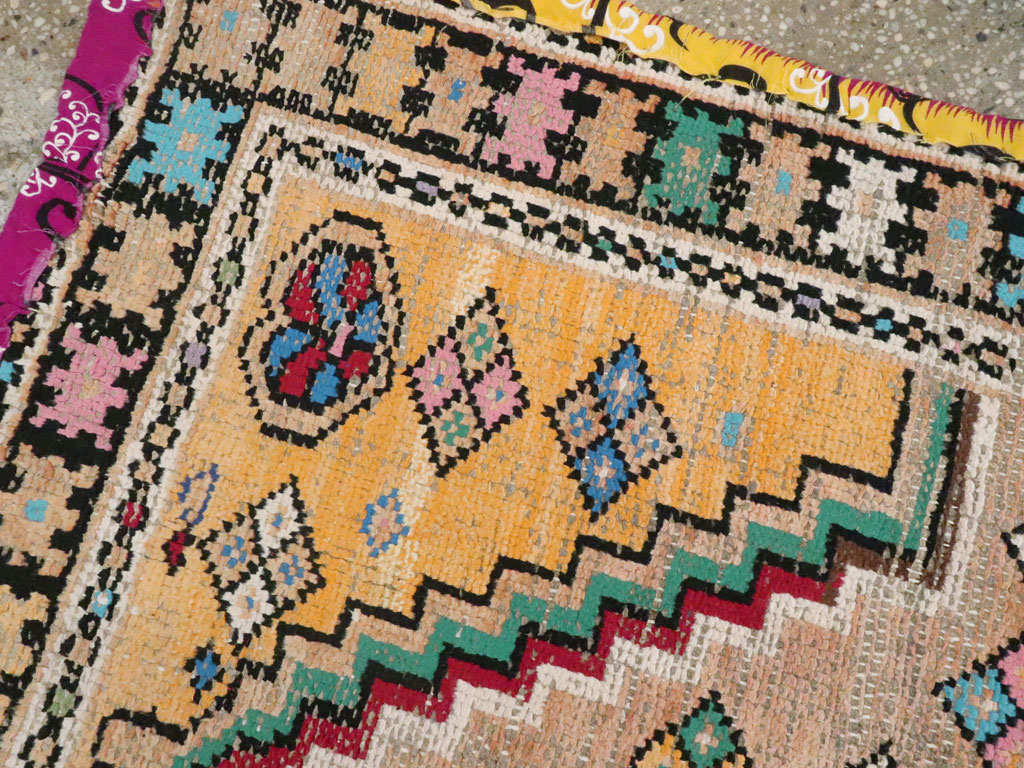 Vintage Persian Hamadan Rug, No.25921 - Staging