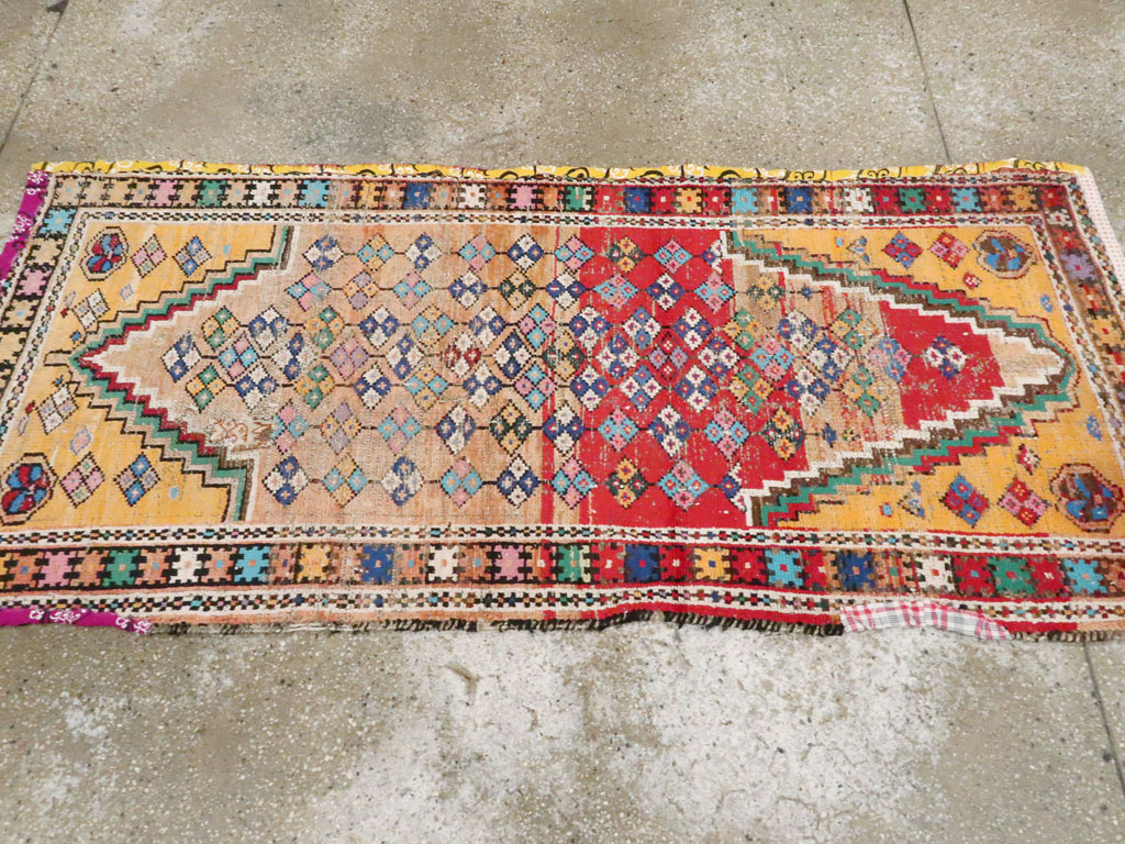 Vintage Persian Hamadan Rug, No.25921 - Staging