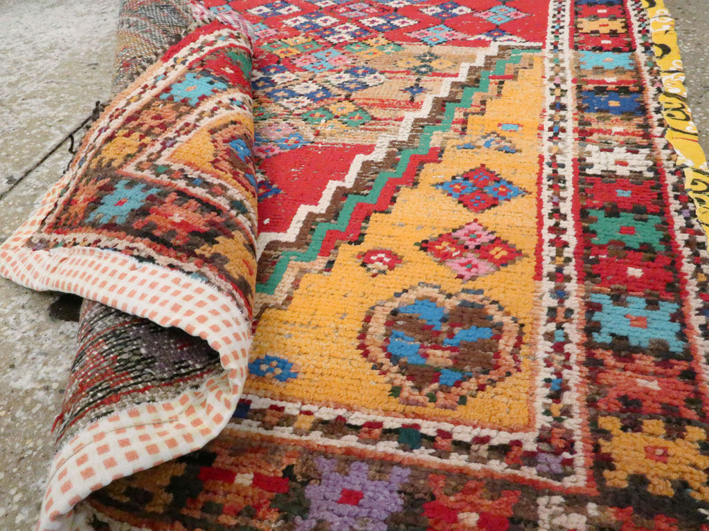 Vintage Persian Hamadan Rug, No.25921 - Staging