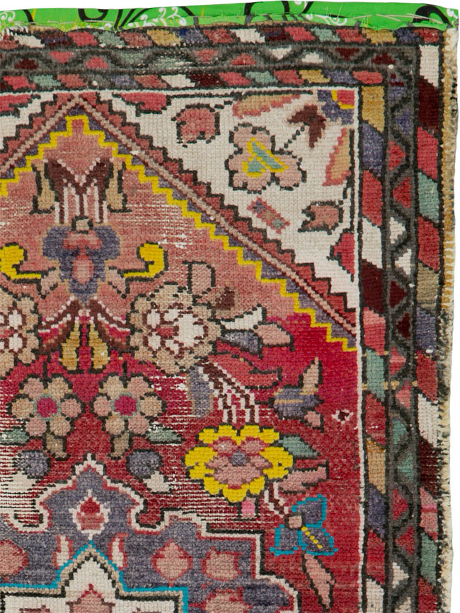 Vintage Persian Hamadan Rug, No.25922 - Staging