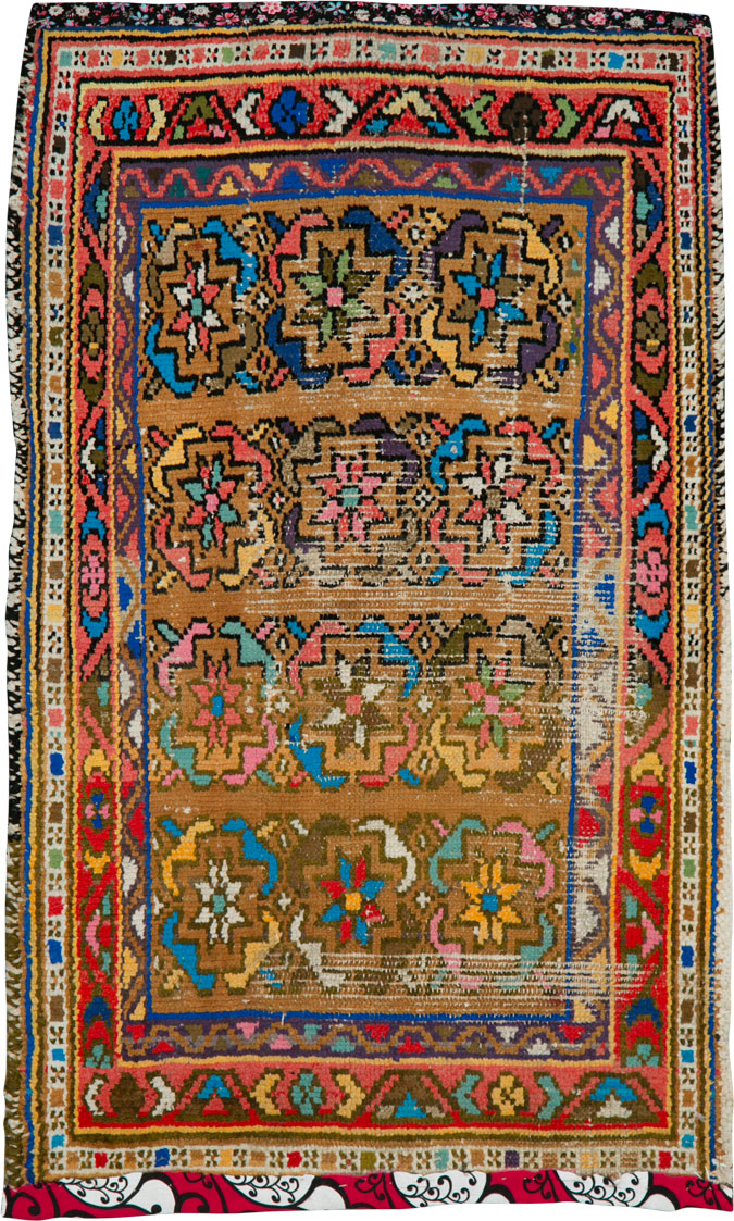 Vintage Persian Hamadan Rug, No.25924 - Staging