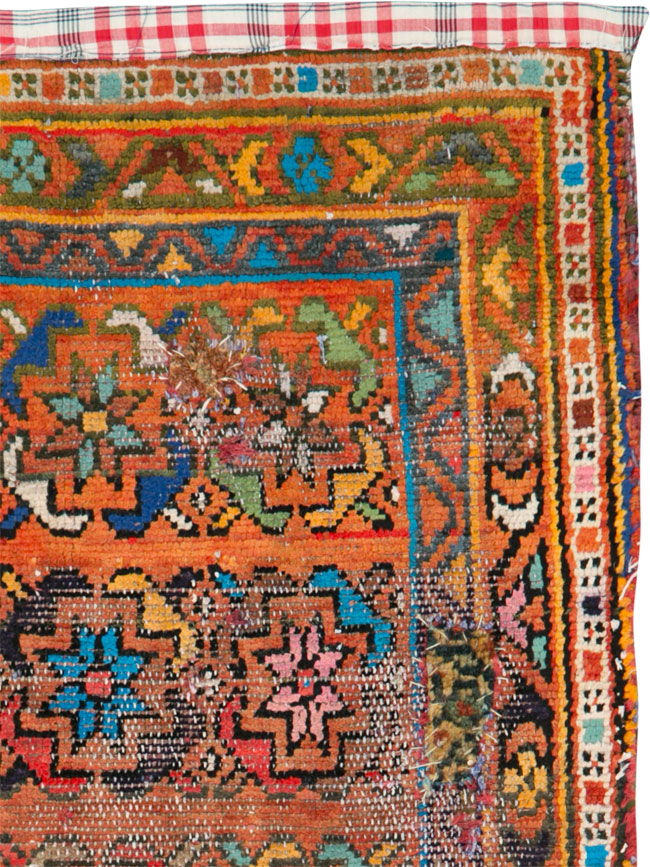 Vintage Persian Hamadan Rug, No.25925 - Staging