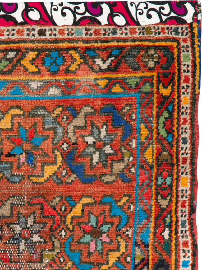 Vintage Persian Hamadan Rug, No.25925 - Staging
