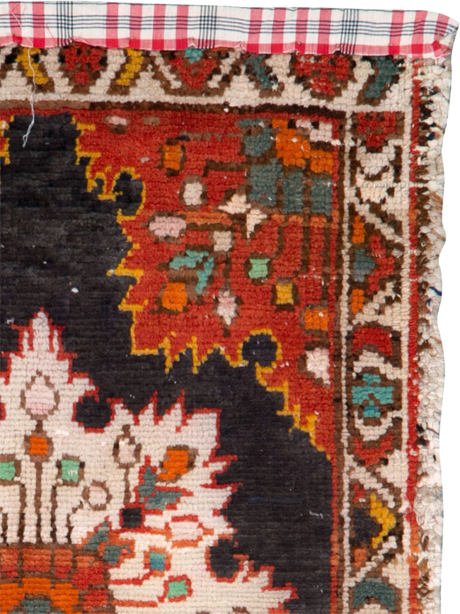 Vintage Persian Hamadan Rug, No.25927 - Staging