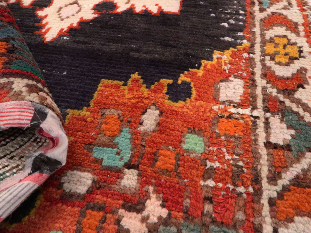 Vintage Persian Hamadan Rug, No.25927 - Staging