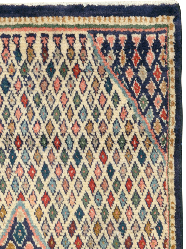 Vintage Persian Hamadan Rug, No.25932 - Staging