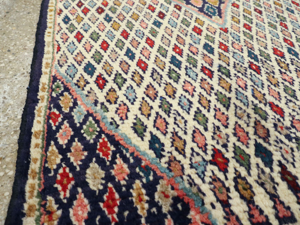 Vintage Persian Hamadan Rug, No.25932 - Staging